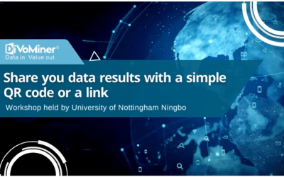 Share your data results with a simple QR code or a link