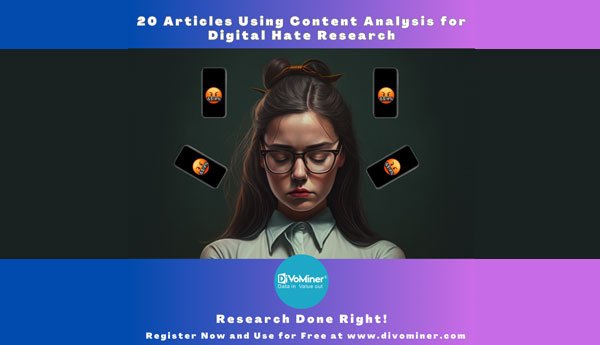 20 Articles Using Content Analysis for Digital Hate Research