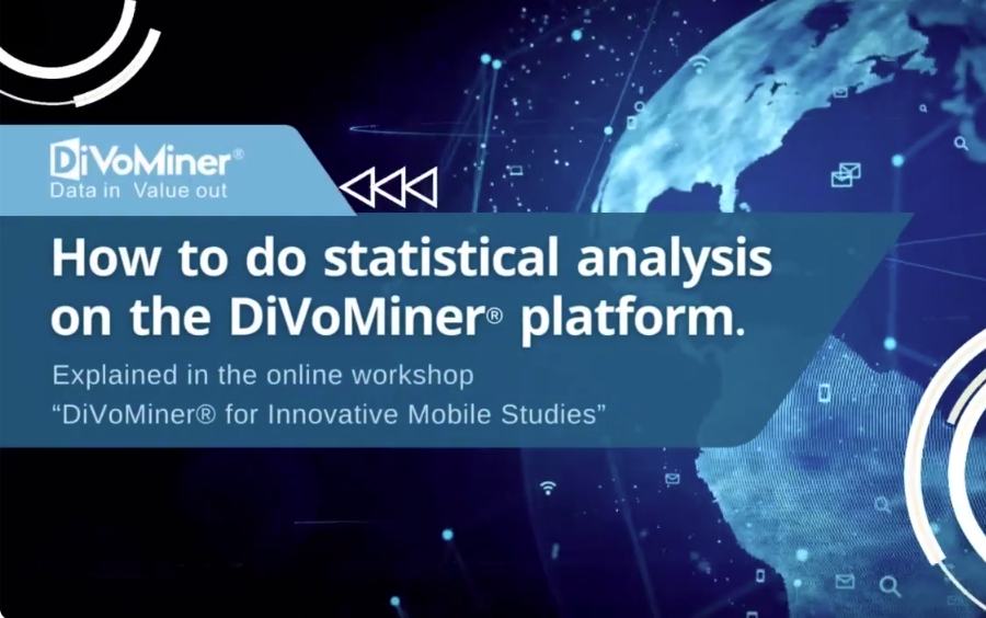 How to do statistical analysis on the DiVoMiner® platform?