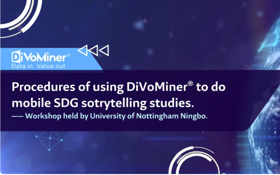 Procedures of using DiVoMiner® to do mobile SDG sotrytelling studies