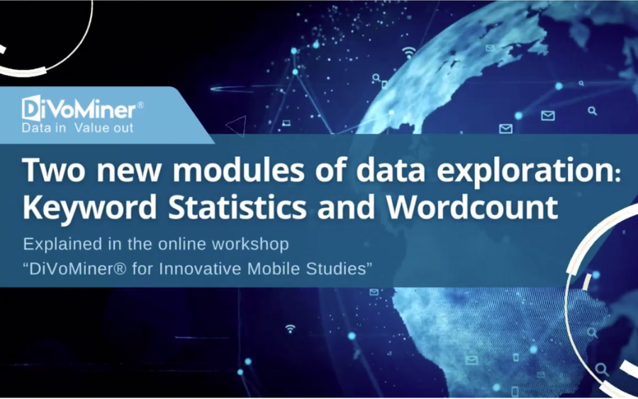 Two New Modules of Data Exploration: Keyword Statistics and Wordcount