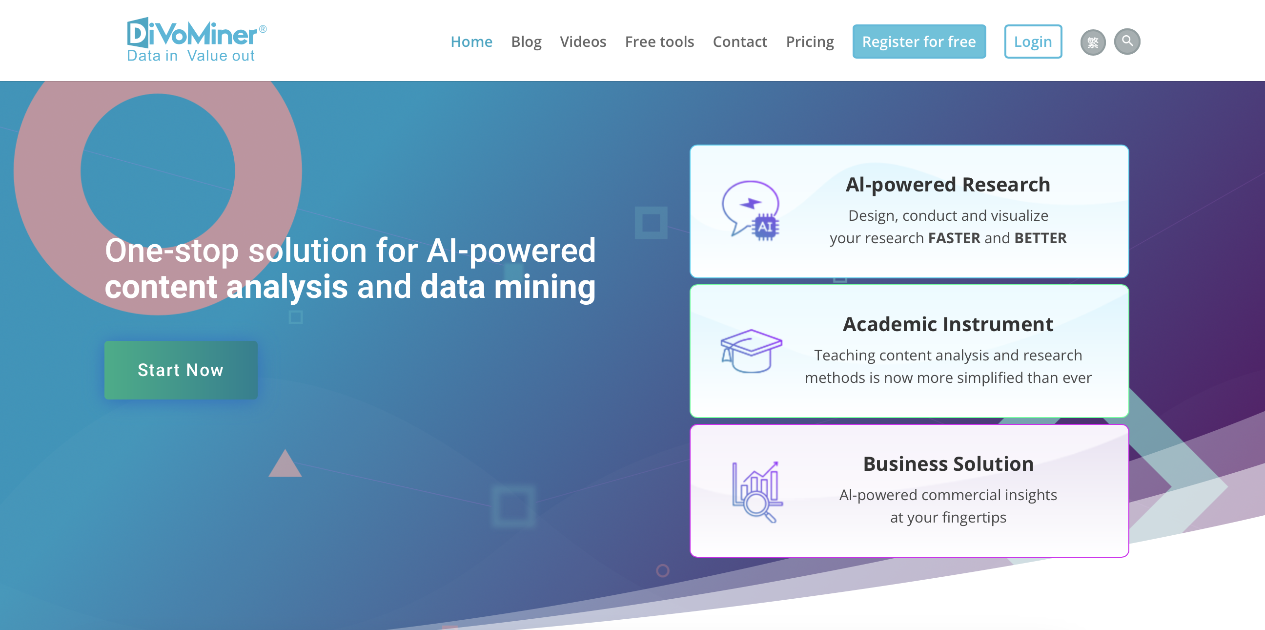 DiVoMiner, a must-have tool for content analysis 2